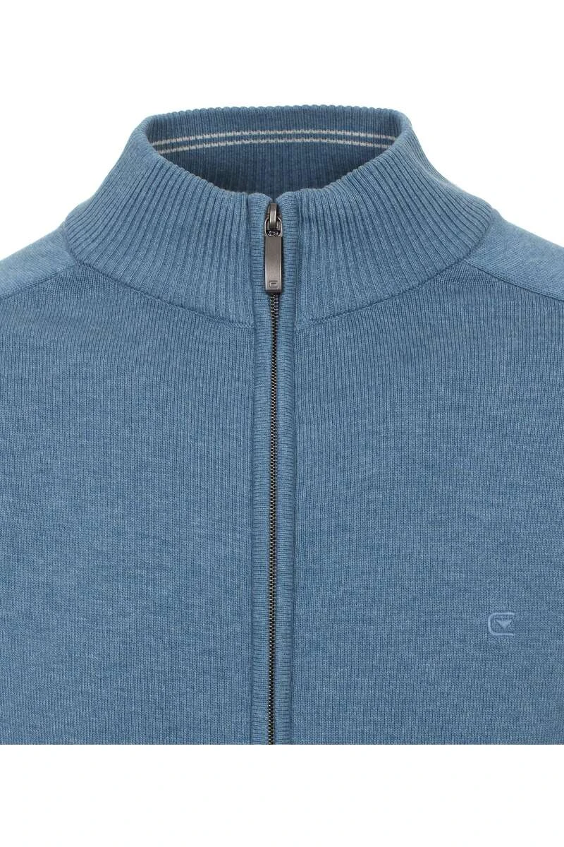 Casa Moda Herren Strickjacke Zip Blau 2 Casa Moda Herren Strickjacke Zip Blau – Bild 2