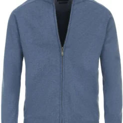 Casa Moda Regular Fit Herren Strickjacke Zip Petrol