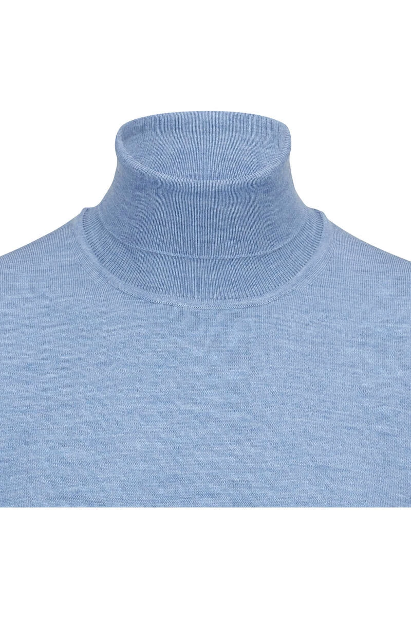 OLYMP Casual Modern Fit Herren Rollkragenpullover Bleu 2 OLYMP Casual Modern Fit Herren Rollkragenpullover Bleu – Bild 2