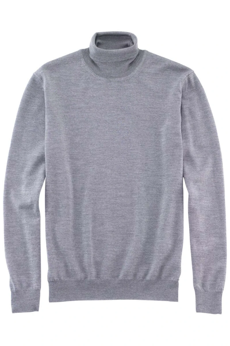 OLYMP Herren Rollkragenpullover Grau 1 OLYMP Herren Rollkragenpullover Grau