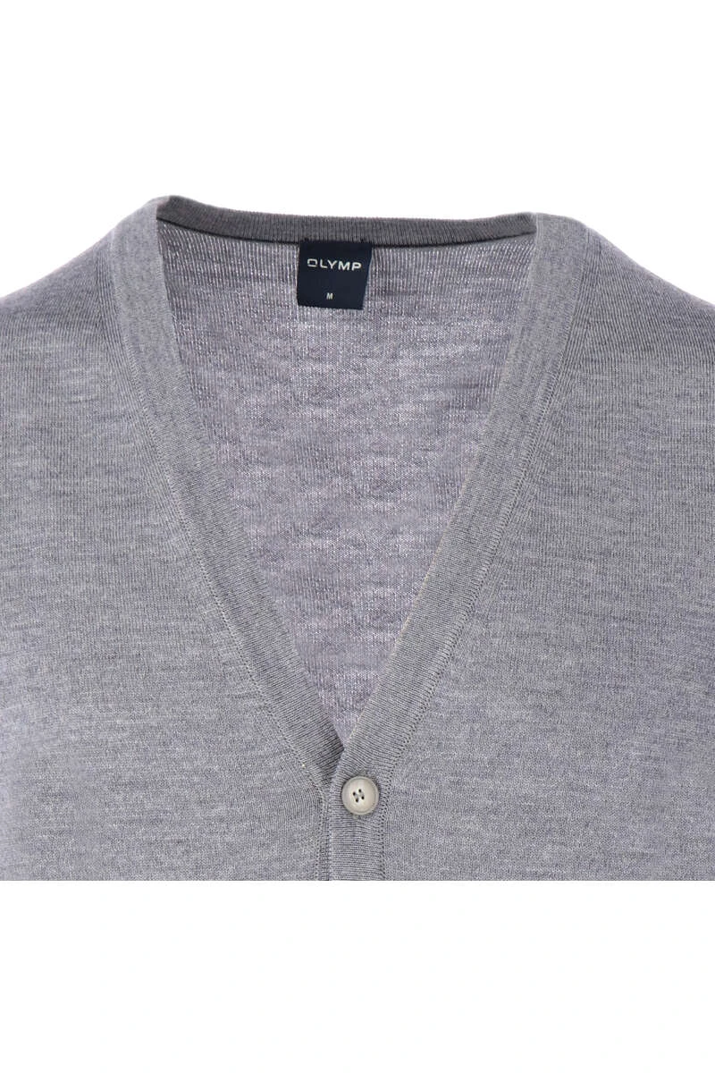 OLYMP Cardigan Grau 2 OLYMP Cardigan Grau – Bild 2