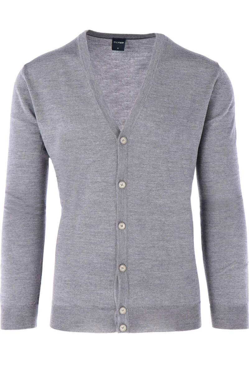 OLYMP Cardigan Grau 1 OLYMP Cardigan Grau