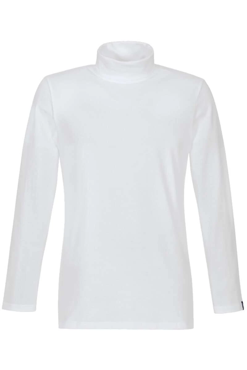 TRIGEMA Slim Fit Herren Rollkragenpullover Weiss 1 TRIGEMA Slim Fit Herren Rollkragenpullover Weiss