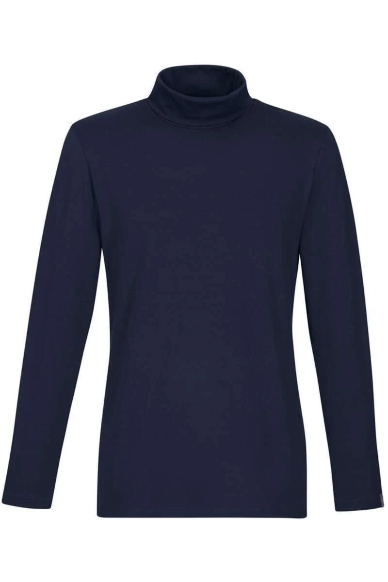 TRIGEMA Slim Fit Herren Rollkragenpullover Navy 1 TRIGEMA Slim Fit Herren Rollkragenpullover Navy