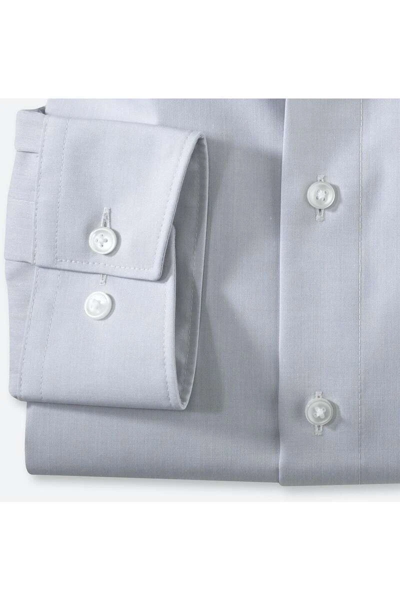 OLYMP Luxor Modern Fit Hemd Grau, Einfarbig 4 OLYMP Luxor Modern Fit Hemd Grau, Einfarbig – Bild 4