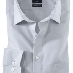 OLYMP Luxor Modern Fit Hemd Grau, Einfarbig