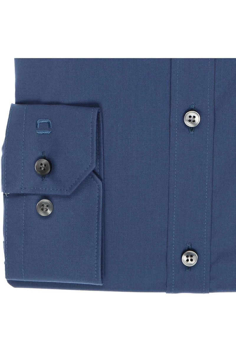 OLYMP No. Six Super Slim Hemd Rauchblau, Einfarbig 3 OLYMP No. Six Super Slim Hemd Rauchblau, Einfarbig – Bild 3