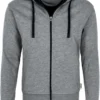 HAKRO Comfort Fit Sweatjacke Mit Kapuze Zip Grau/tinte