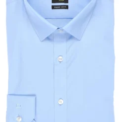 OLYMP No. Six Super Slim Hemd Hellblau, Einfarbig