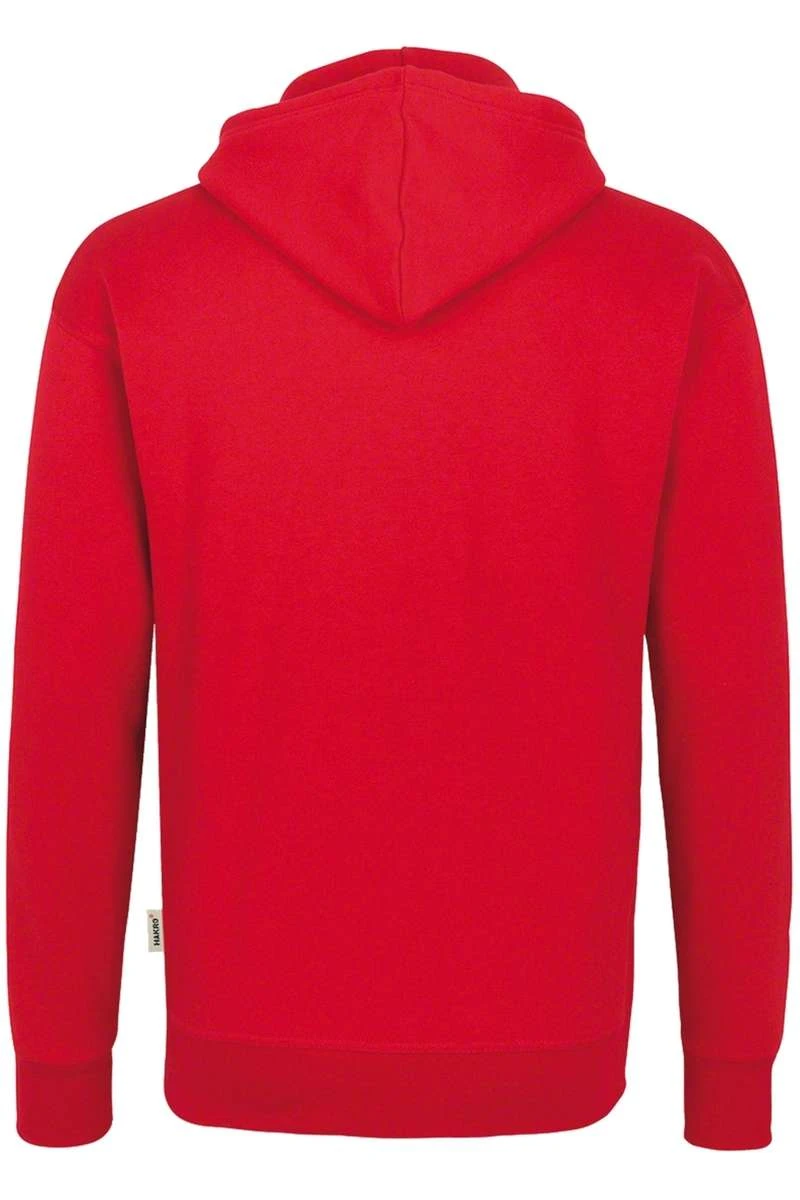 HAKRO 601 Kapuzen Sweatshirtrot 4 HAKRO 601 Kapuzen Sweatshirtrot – Bild 4