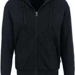 HAKRO Comfort Fit Sweatjacke Mit Kapuze Zip Schwarz