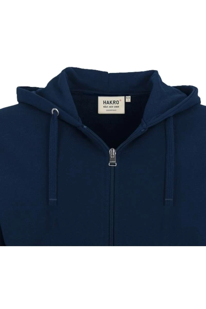 HAKRO Comfort Fit Sweatjacke Mit Kapuze Zip Nachtblau 2 HAKRO Comfort Fit Sweatjacke Mit Kapuze Zip Nachtblau – Bild 2