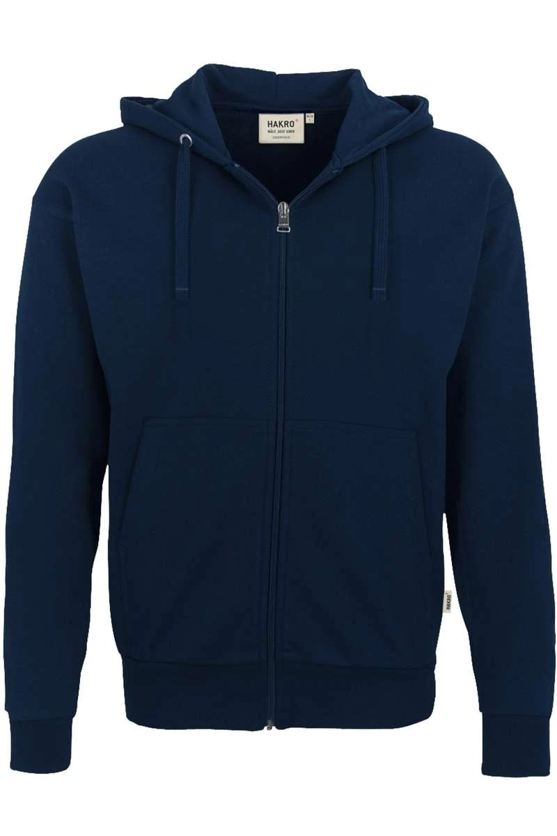 HAKRO Comfort Fit Sweatjacke Mit Kapuze Zip Nachtblau 1 HAKRO Comfort Fit Sweatjacke Mit Kapuze Zip Nachtblau