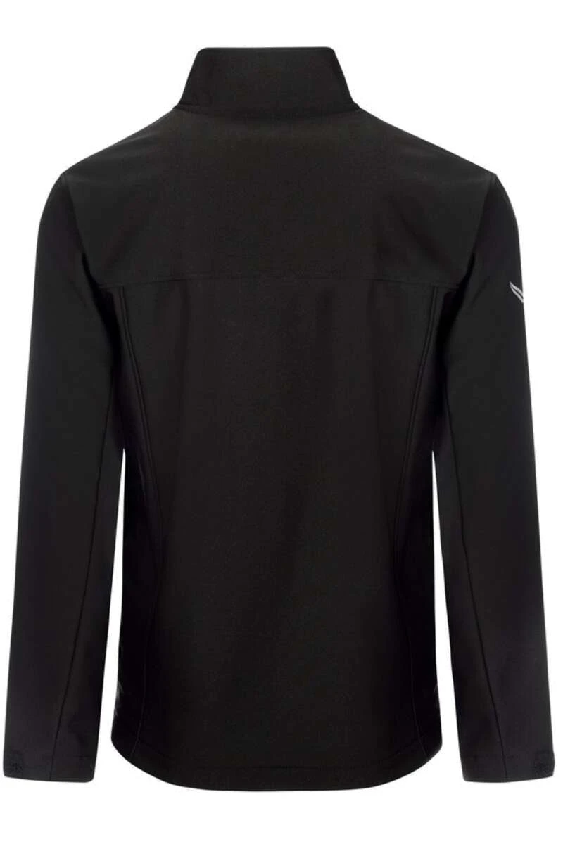 TRIGEMA Comfort Fit Herren Softshelljacke Stehkragen Schwarz 3 TRIGEMA Comfort Fit Herren Softshelljacke Stehkragen Schwarz – Bild 3