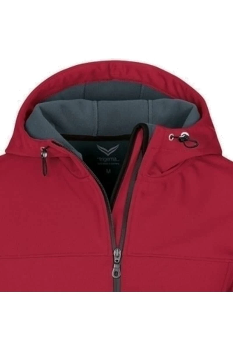 TRIGEMA Comfort Fit Herren Softshelljacke Zip Rubin 2 TRIGEMA Comfort Fit Herren Softshelljacke Zip Rubin – Bild 2
