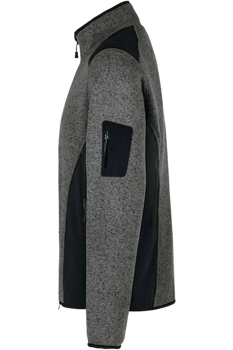 HAKRO 836 Regular Fit Herren Fleecejacke Zip Anthrazit 3 HAKRO 836 Regular Fit Herren Fleecejacke Zip Anthrazit – Bild 3