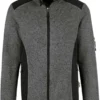 HAKRO 836 Regular Fit Herren Fleecejacke Zip Anthrazit