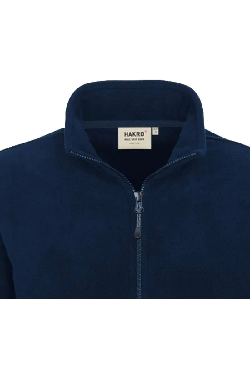HAKRO 840 Regular Fit Herren Fleecejacke Zip Nachtblau 2 HAKRO 840 Regular Fit Herren Fleecejacke Zip Nachtblau – Bild 2