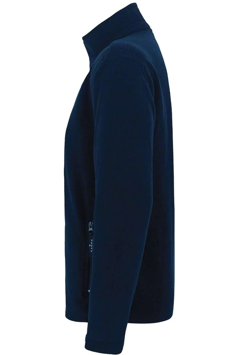 HAKRO 840 Regular Fit Herren Fleecejacke Zip Nachtblau 3 HAKRO 840 Regular Fit Herren Fleecejacke Zip Nachtblau – Bild 3