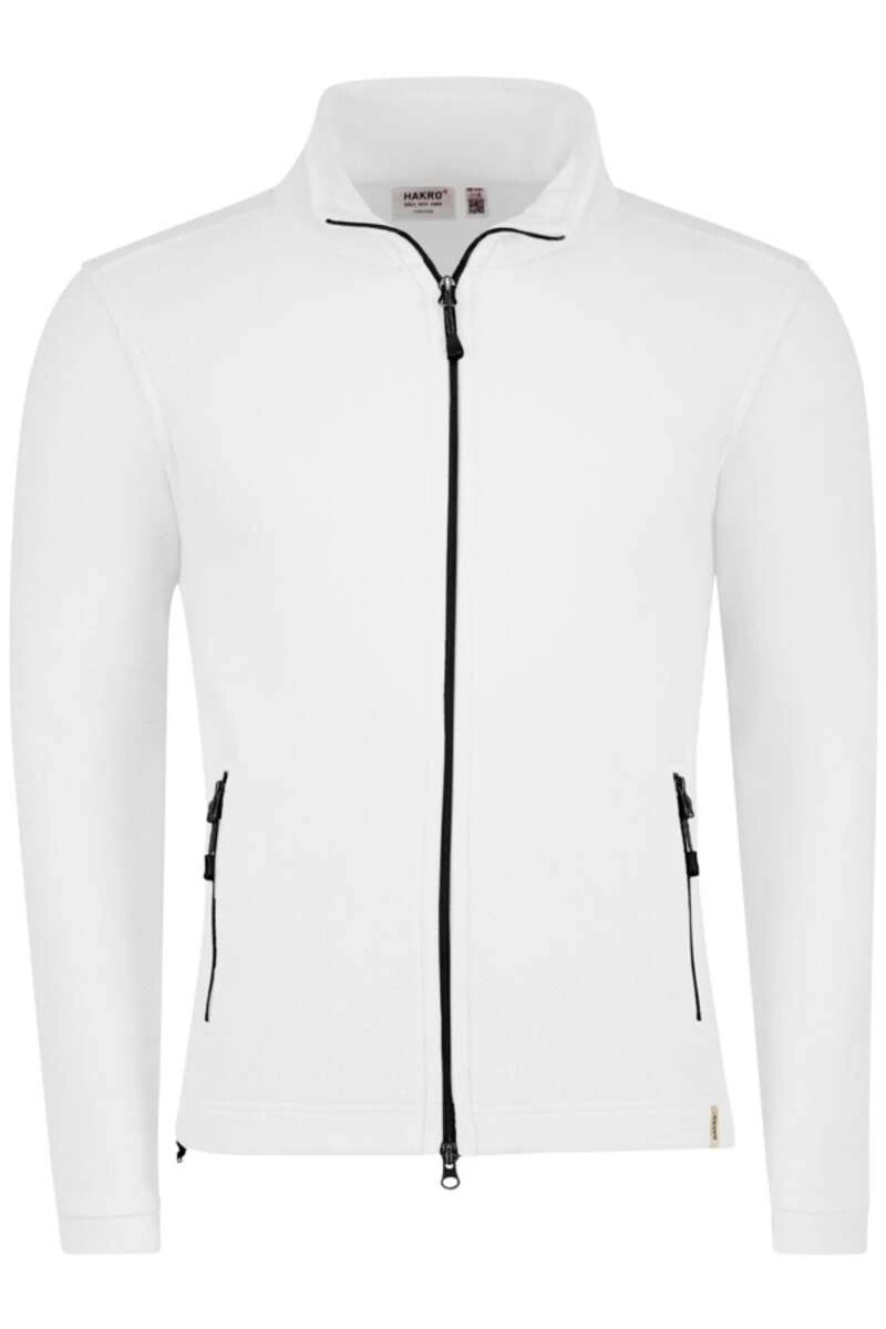 HAKRO Function Regular Fit Herren Fleecejacke Weiss 1 HAKRO Function Regular Fit Herren Fleecejacke Weiss