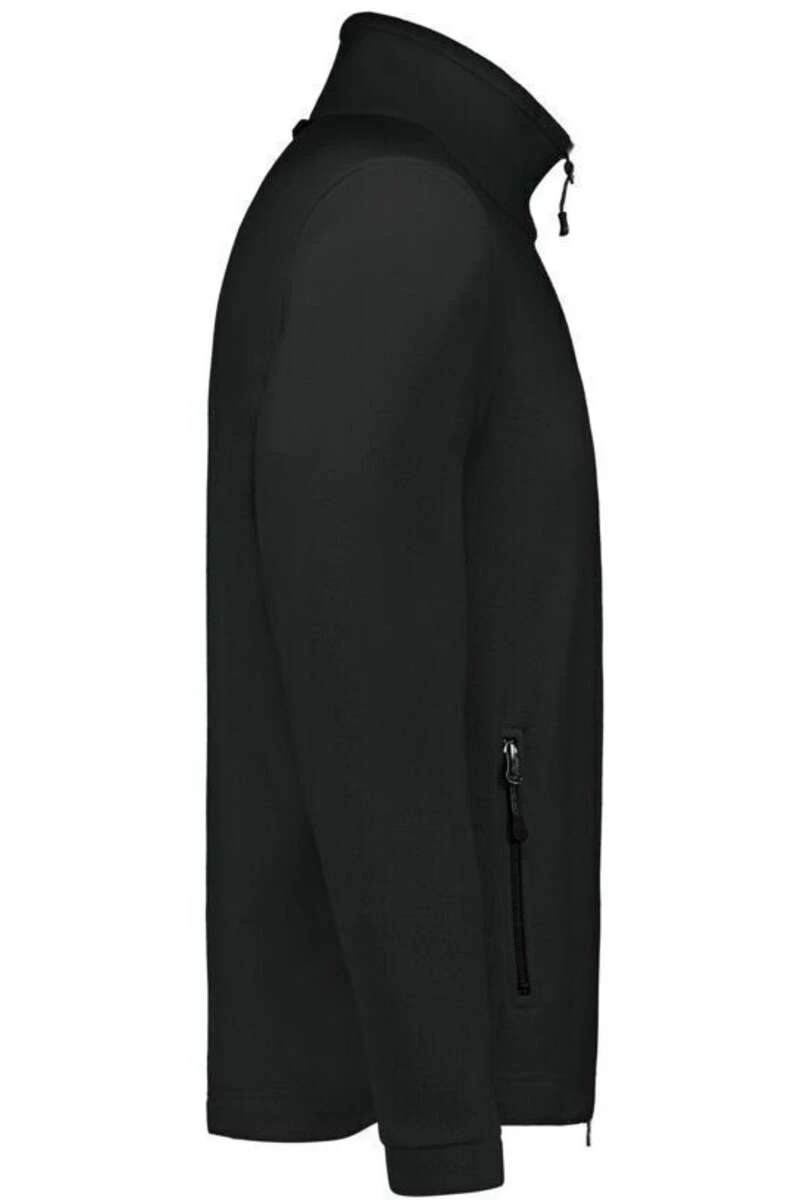 HAKRO Function Regular Fit Herren Fleecejacke Schwarz 4 HAKRO Function Regular Fit Herren Fleecejacke Schwarz – Bild 4