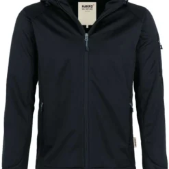 HAKRO 848 Regular Fit Herren Softshelljacke Zip Schwarz