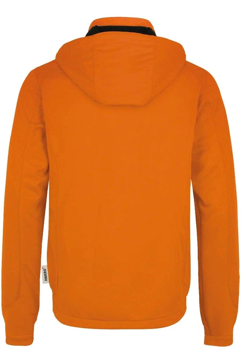 HAKRO 848 Regular Fit Herren Softshelljacke Zip Orange 4 HAKRO 848 Regular Fit Herren Softshelljacke Zip Orange – Bild 4