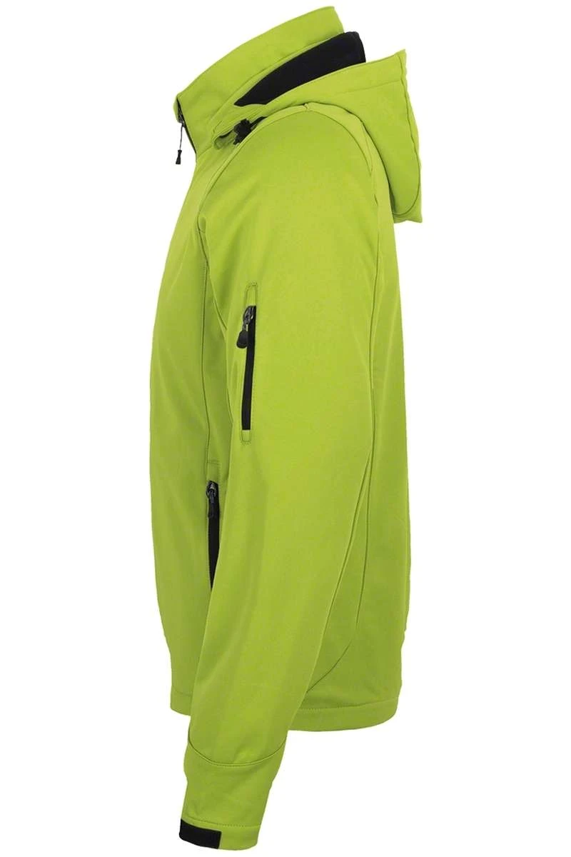 HAKRO 848 Regular Fit Herren Softshelljacke Zip Kiwi 3 HAKRO 848 Regular Fit Herren Softshelljacke Zip Kiwi – Bild 3