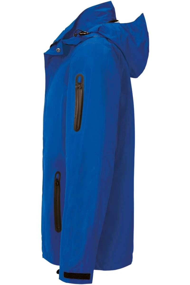 HAKRO 850 Regular Fit Outdoor Jacke Kapuze Royal 3 HAKRO 850 Regular Fit Outdoor Jacke Kapuze Royal – Bild 3