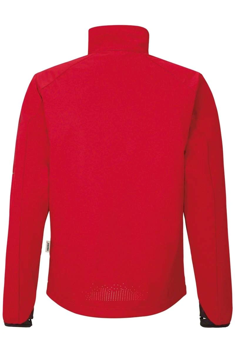 HAKRO 856 Regular Fit Herren Softshelljacke Zip Rot 4 HAKRO 856 Regular Fit Herren Softshelljacke Zip Rot – Bild 4