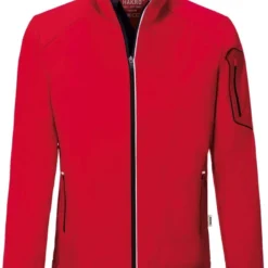 HAKRO 856 Regular Fit Herren Softshelljacke Zip Rot