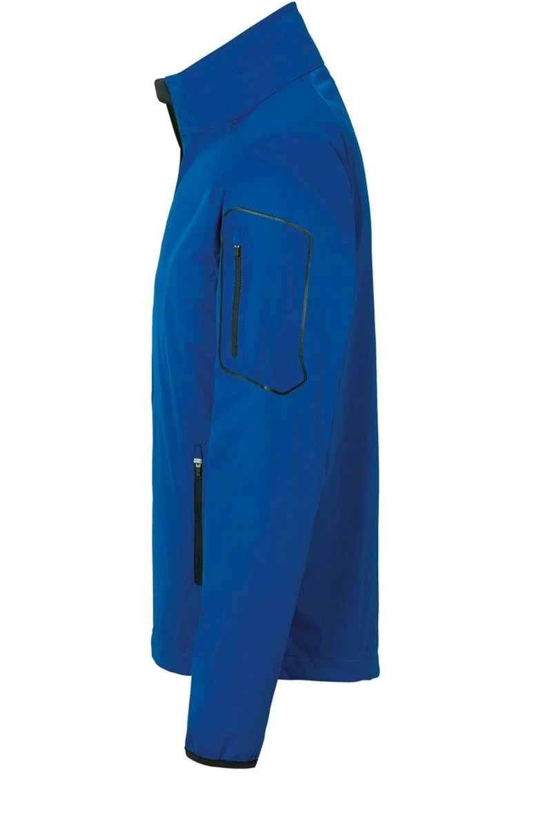 HAKRO 856 Regular Fit Herren Softshelljacke Zip Royal 3 HAKRO 856 Regular Fit Herren Softshelljacke Zip Royal – Bild 3