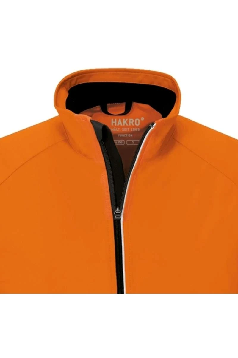 HAKRO 856 Regular Fit Herren Softshelljacke Zip Orange 2 HAKRO 856 Regular Fit Herren Softshelljacke Zip Orange – Bild 2