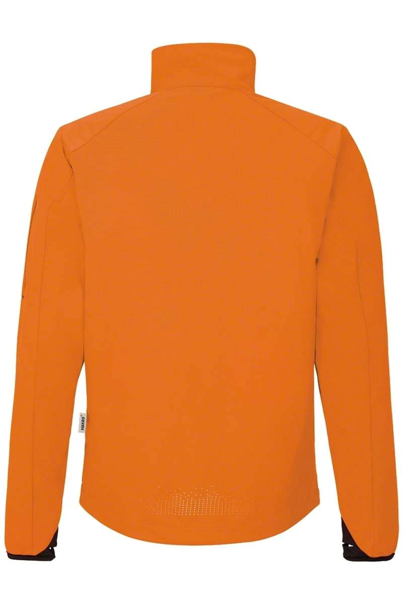 HAKRO 856 Regular Fit Herren Softshelljacke Zip Orange 4 HAKRO 856 Regular Fit Herren Softshelljacke Zip Orange – Bild 4