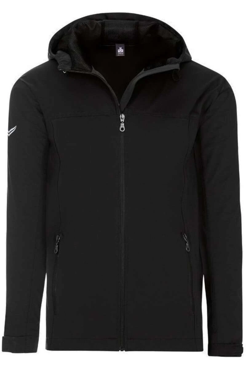 TRIGEMA Comfort Fit Regenjacke Kapuze Schwarz 1 TRIGEMA Comfort Fit Regenjacke Kapuze Schwarz