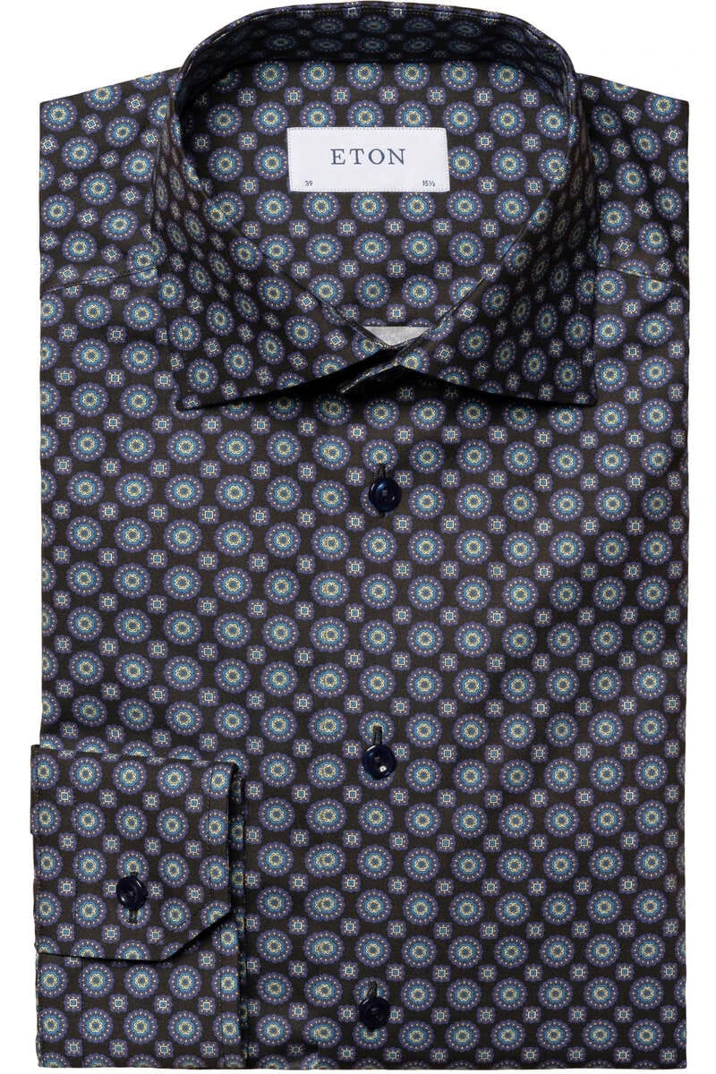 ETON Contemporary Fit Hemd Navy, Gemustert 1 ETON Contemporary Fit Hemd Navy, Gemustert