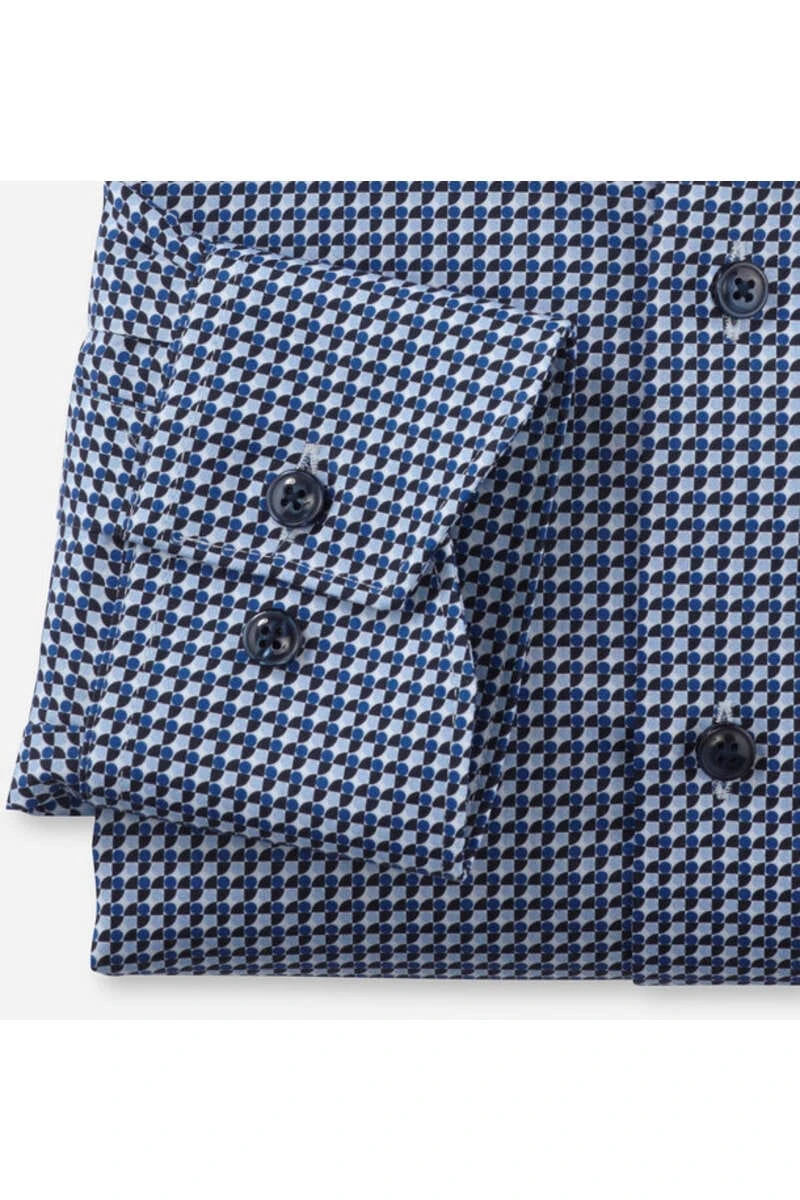 OLYMP Luxor Comfort Fit Hemd Bleu, Gemustert 3 OLYMP Luxor Comfort Fit Hemd Bleu, Gemustert – Bild 3