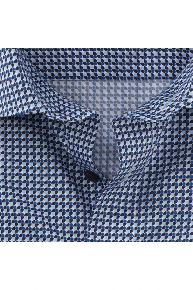 OLYMP Luxor Comfort Fit Hemd Bleu, Gemustert 4 OLYMP Luxor Comfort Fit Hemd Bleu, Gemustert – Bild 4