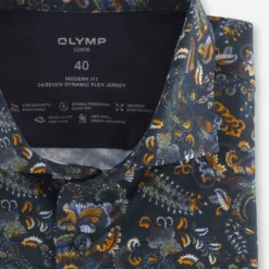 OLYMP Luxor 24/Seven Modern Fit Jerseyhemd Hellblau, Gemustert 7 OLYMP Luxor 24/Seven Modern Fit Jerseyhemd Hellblau, Gemustert -Angebote Pierre Cardin Store 1205 24 18 1 800