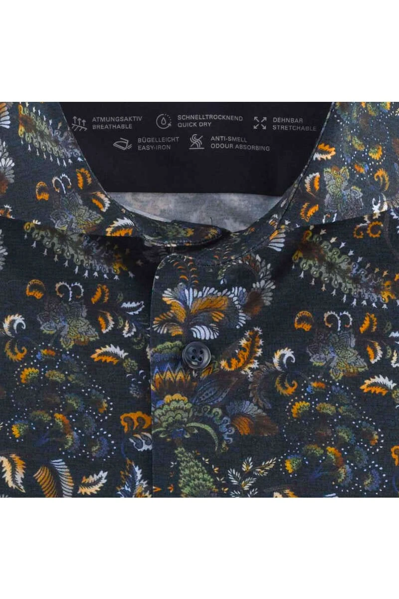 OLYMP Luxor 24/Seven Modern Fit Jerseyhemd Hellblau, Gemustert 5 OLYMP Luxor 24/Seven Modern Fit Jerseyhemd Hellblau, Gemustert – Bild 5