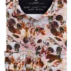 OLYMP Luxor 24/Seven Modern Fit Jerseyhemd Rotorange, Blumen