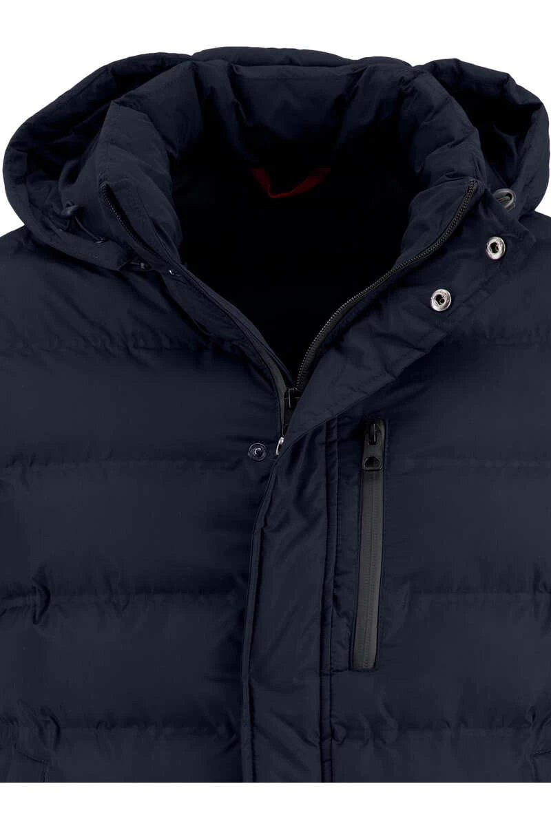 Fynch-Hatton Modern Fit Herren Parka Kapuze (abnehmbar) Navy 2 Fynch-Hatton Modern Fit Herren Parka Kapuze (abnehmbar) Navy – Bild 2