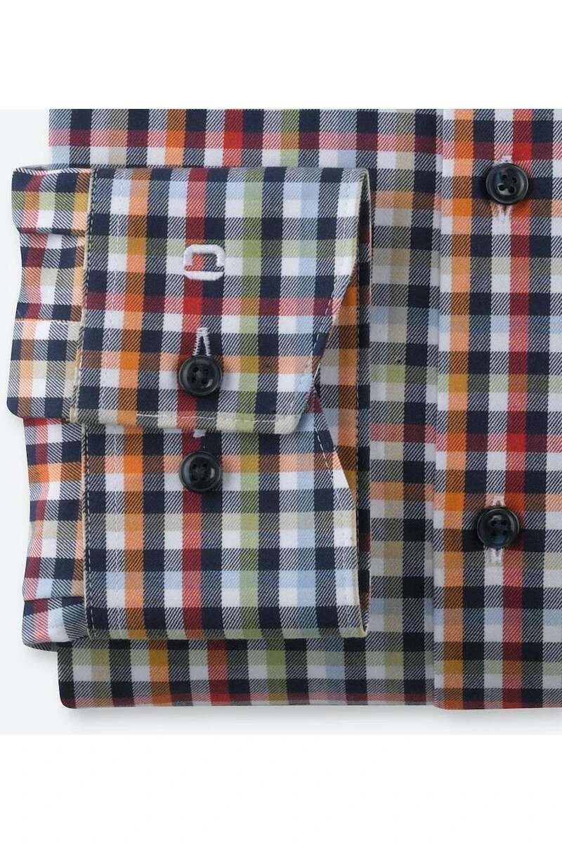 OLYMP Luxor 24/Seven Modern Fit Hemd Blau/rot/weiss, Kariert 4 OLYMP Luxor 24/Seven Modern Fit Hemd Blau/rot/weiss, Kariert – Bild 4