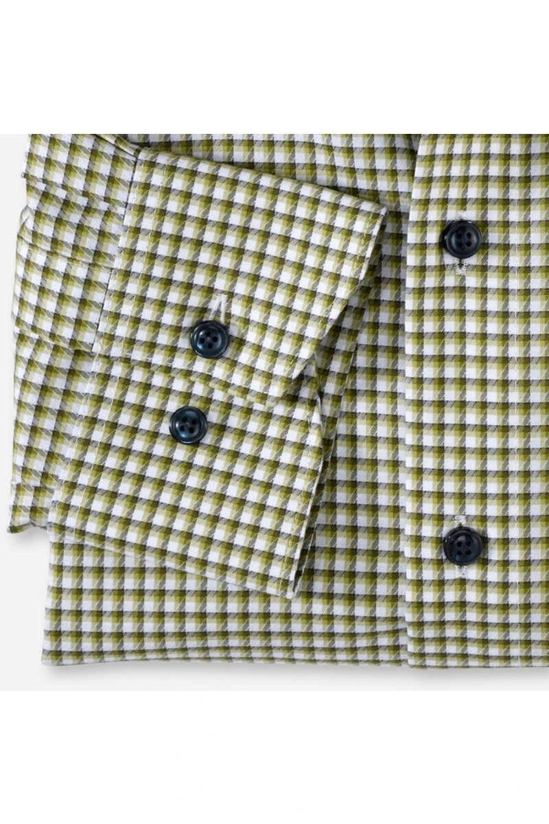 OLYMP Luxor Modern Fit Hemd Lindgrün, Kariert 3 OLYMP Luxor Modern Fit Hemd Lindgrün, Kariert – Bild 3