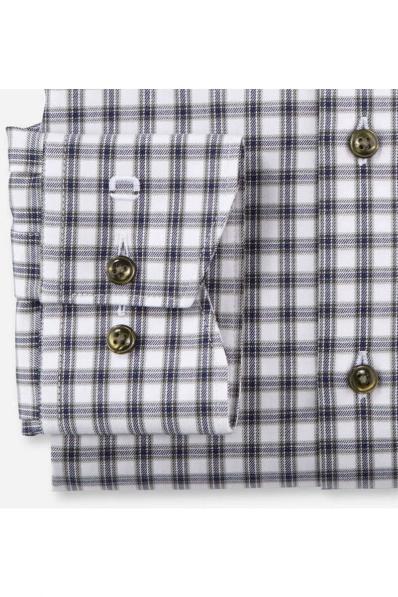 OLYMP Luxor 24/Seven Dynamic Flex Modern Fit Hemd Grün/weiss, Kariert 3 OLYMP Luxor 24/Seven Dynamic Flex Modern Fit Hemd Grün/weiss, Kariert – Bild 3