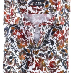 OLYMP Luxor Modern Fit Hemd Rot, Blumen