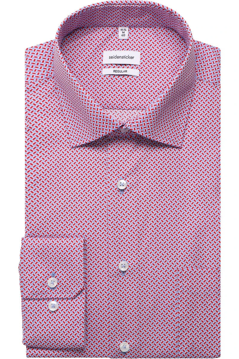 Seidensticker Regular Fit Hemd Rot, Gemustert 1 Seidensticker Regular Fit Hemd Rot, Gemustert