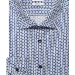 Seidensticker Regular Fit Hemd Blau, Gemustert