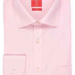 Redmond Regular Fit Hemd Rosa, Einfarbig