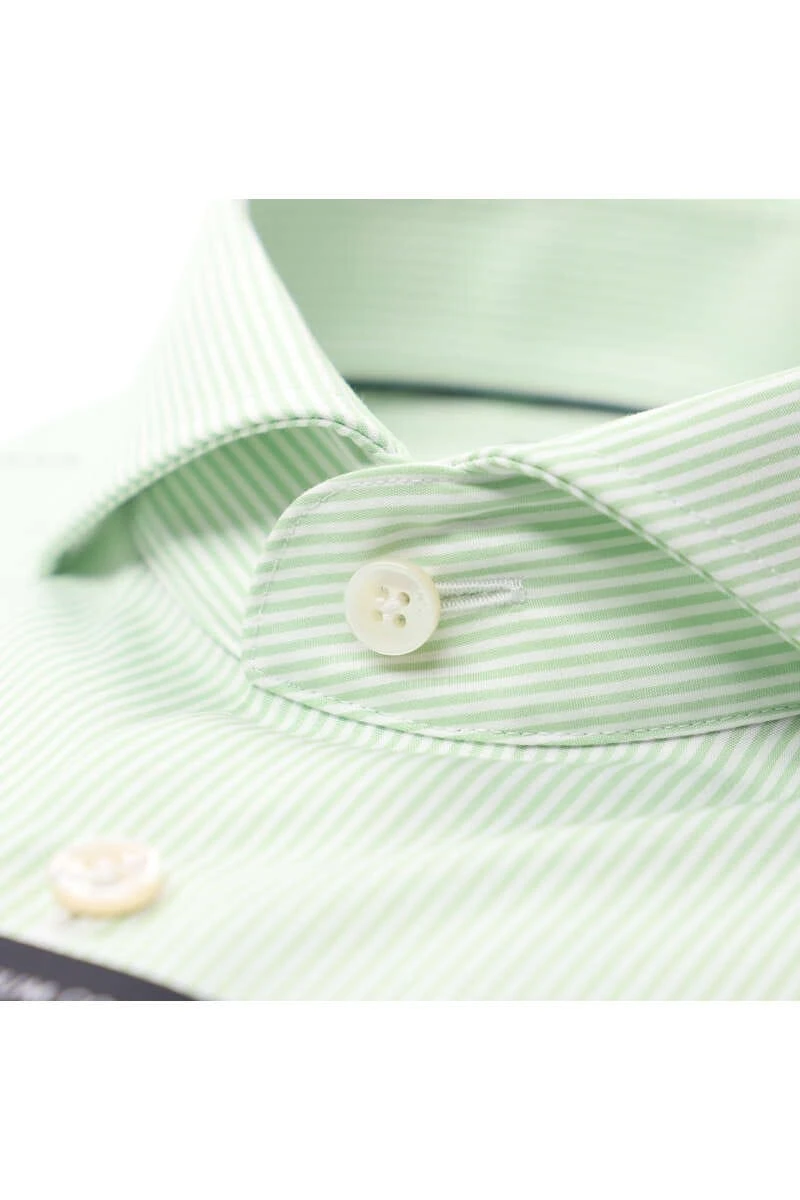 OLYMP SIGNATURE Tailored Fit Hemd Grün/weiss, Gestreift 2 OLYMP SIGNATURE Tailored Fit Hemd Grün/weiss, Gestreift – Bild 2